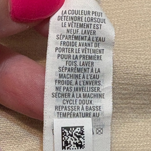 Aerie Beige Ribbed Pullover Quarter Zip size Small (oversized) - Picture 4 of 15